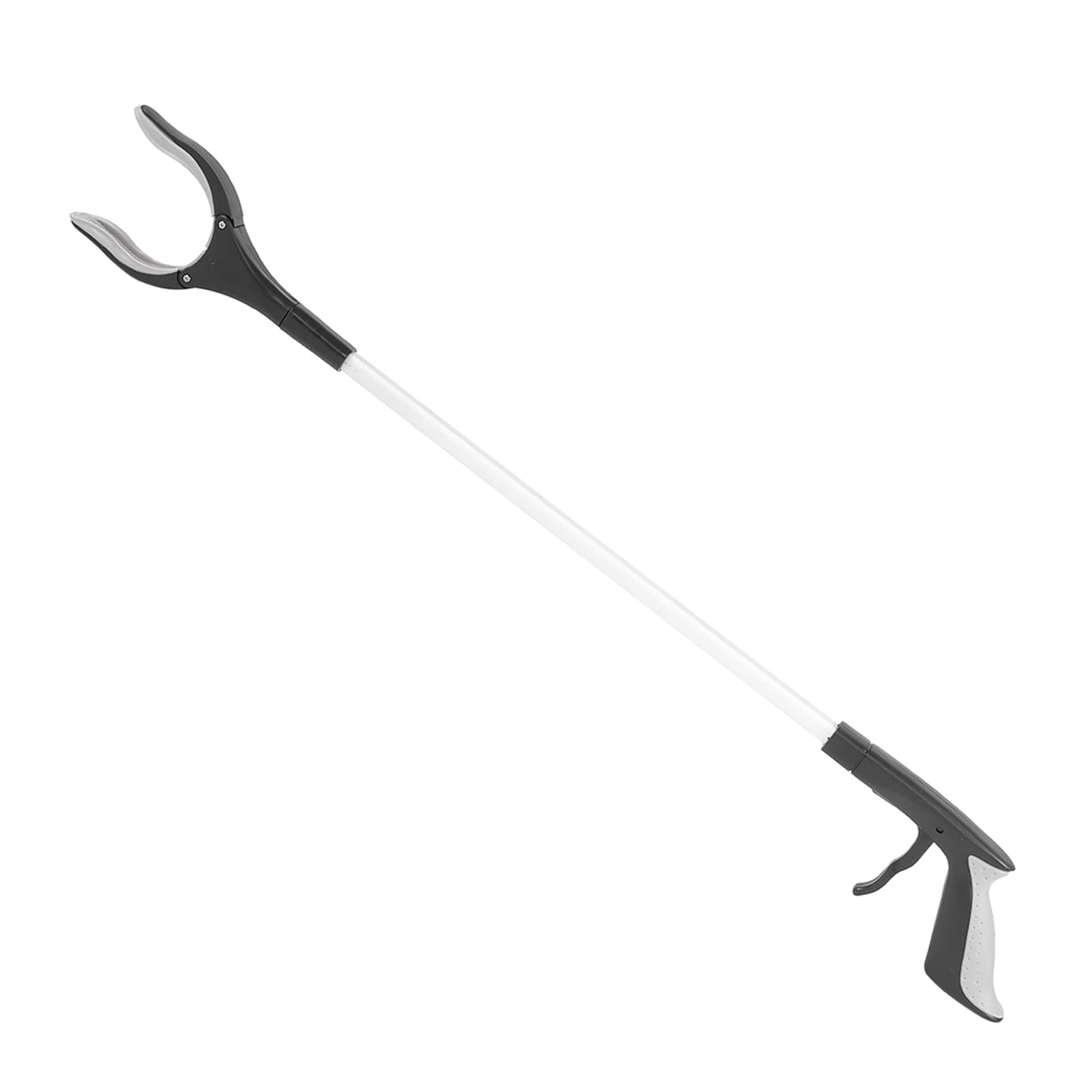 Fockety Pinza de Alcance de Ayuda para Movilidad, Herramienta de Recogida para Discapacitados Giratoria Larga de 90 Grados, ABS de Aluminio de 32,5"