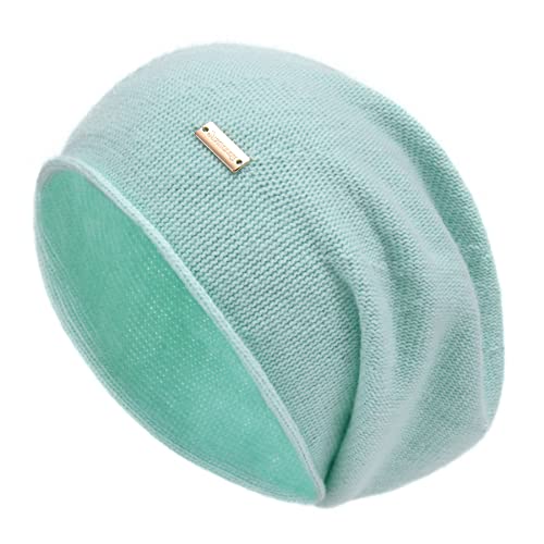 Image of jaxmonoy Cashmere Slouchy Knit Beanie Hat for Women Winter Soft Warm Ladies Wool Knitted Skull Beanies Cap