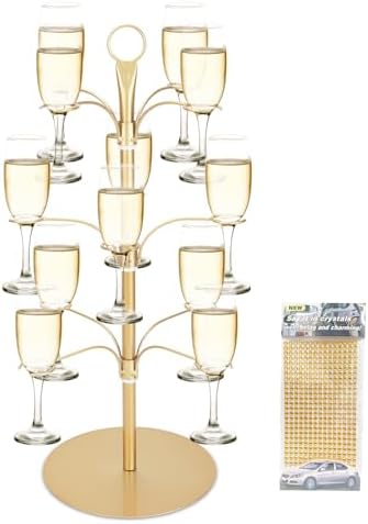 Amazon.com: Cocktail Tree Stand, Wine Glass Flight Tasting Display For ...