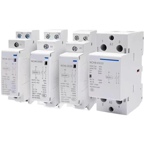 Contacteur modulaire NCH8-63A pour pompe à chaleur et recharge auto