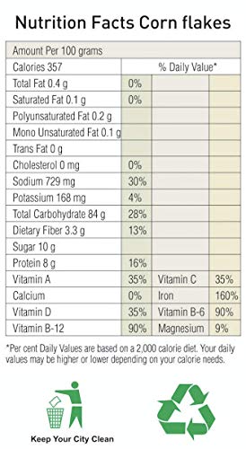 Image of Natureland Organics Corn Flakes 200 Gm - Organic Healthy Flakes