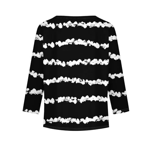 Girls Hawaiian Shirt Long Sleeve Vacation Cute Clothes Fall Round Neck Tops Lightweight Kids Shirt Striped 3-14 Years3