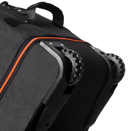 Vomgomfom Expandable from 110L to 140L 31.5" Rolling Duffle Bag with 2 Wheels,Foldable Travel Duffel Bag with Large Convertible Compartment Pocket3