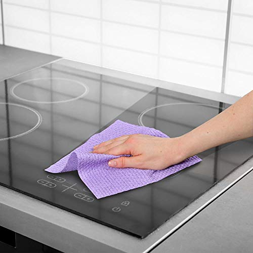 QWIKR Spoel- en Vaatdoekjes 4ST, 21 x 21cm – Voordeelverpakking (set van 3 x 4St) - Tot 2x sneller een perfect schoon… - Image 4