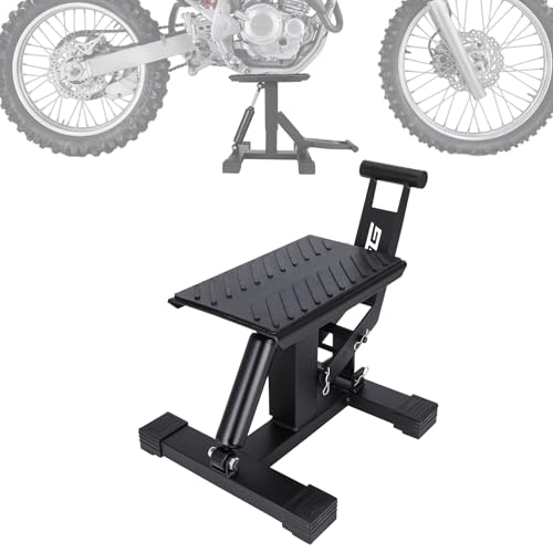 Support élévateur pour moto tout-terrain AnXin réglable noir avec cric de table