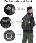 20L Small Waterproof Hiking Backpack Men Women, Lightweight Small Travel Daypack, Rucking Backpack for Outdoor Sport