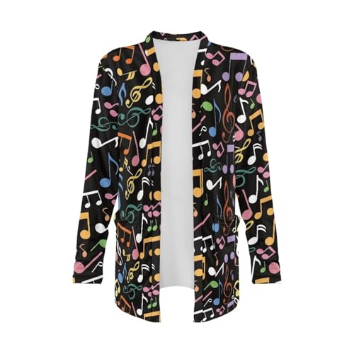 Image of Women's Open Front Cardigan Long Sleeve Loose Sweater Lightweight Soft Cardigan Jackets