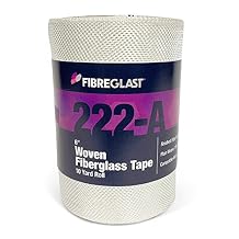 Fibre Glast Fiberglass Cloth Tape, 6in Wide Premium Plain Weave Glass Fiber Mesh Roll with Finished Edges Marine Repair, Reinforcement, Sleeve, Pipe & Tank Winding 10 Oz, 10 Yards, Made in USA