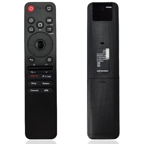 AKB76046603 MR25GA - Repuesto para todos los modelos de televisores inteligentes LG, mando a distancia mágico para LG OLED QNED G5 C5 B5 92A 85A 80A UA77 Series con AI, puntero y atajos