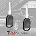 Car Key Fob Keyless Entry Remote fits Ford, Lincoln, Mercury, Mazda with Ignition Key (CWTWB1U331 GQ43VT11T CWTWB1U345 3-btn), Set of 2