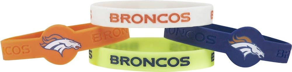 NFL Silicone Bracelets, 4-Pack