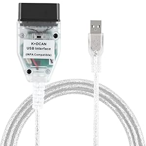 LZLRUN K+CAN K+DCAN Car Diagnostic Scanner Cable OBD USB Interface with Switch for BMW with FT232RL NCS Expert Tool32