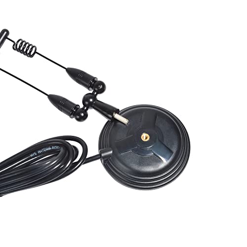 UAYESOK VHF UHF 2m/70cm Dual Band Mobile Radio Antenna Magnetic Base Aerial - PL259 Plug With 13ft(4m) RG-58 Coax Cable For Vehicel Car Bus Taxi Transceiver Police Scanner Ham Radio(Black) - Image 4