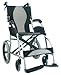 Karman Healthcare S-2501F18SS-TP, Fixed Wheel Ergonomic Wheelchair Model - S-2501, Color - Pearl Silver & Free Wheelchair Seatbelt!