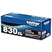 Brother Genuine TN830XL Black High Yield Printer Toner Cartridge - Print up to 3,000 Pages(1)
