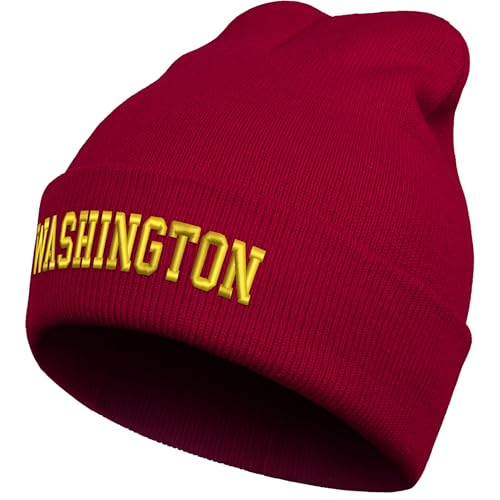 Sports Fan Beanie Gear Winter Hat for Men Apparel Women Gifts Knitted Cap Merch Stuff Burgandy