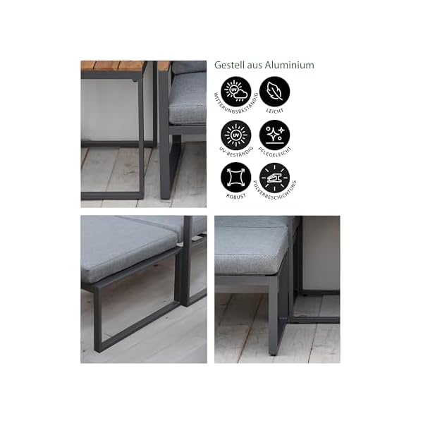 Patioco Padua Balkonset 5-teilig