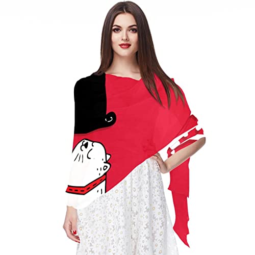 Foulard mousseline de soie femme motif carlin idéal pour vos sorties