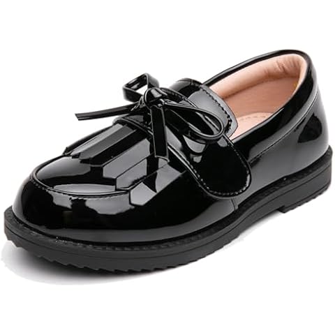 DADAWEN Girls' Tassel Loafers Cover