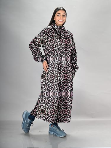 Image of LUX VENUS Printed Over coat Rainwear for Women