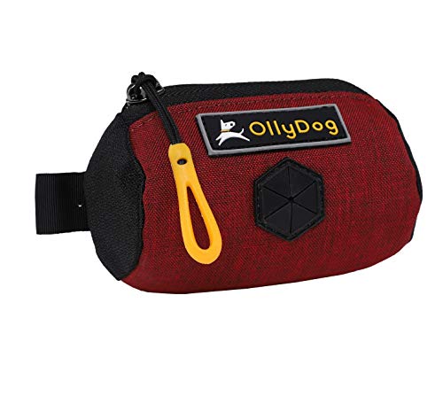 Image of OllyDog Scoop Pick Up Bag, Dog Waste Dispenser, Brick (Wine), One Size