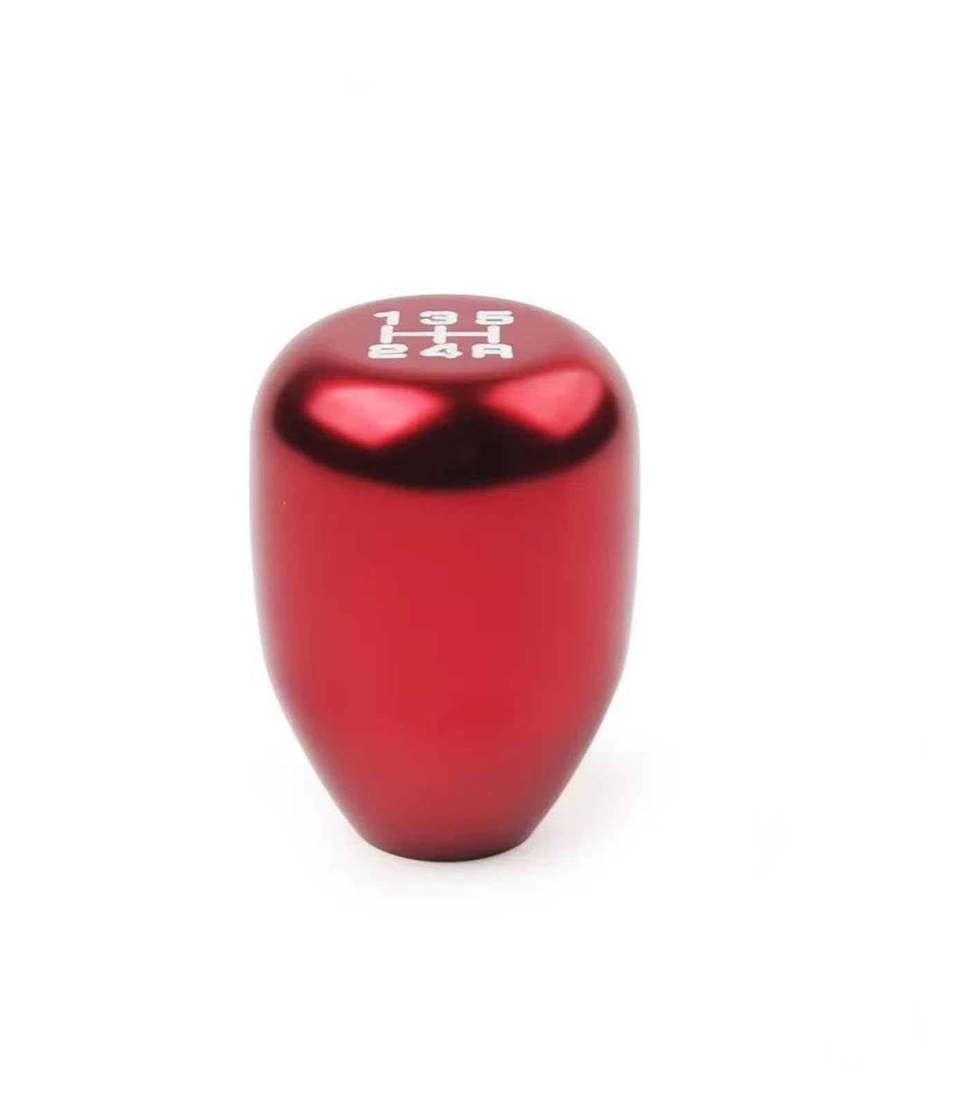 HIVZIVCCIK 1PCS for Manual Transmission Automatic Gear Level Aluminum Alloy Universal 5 Speed Car Auto Gear Shift Knob Gear Lever Head(Red)