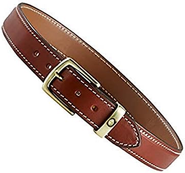 Aker Leather unisex adult Plain apparel belts, Tan, 44 US