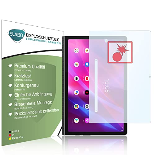 Slabo 2 x Protector de Pantalla blindado Compatible con Lenovo Yoga Tab 11 Shockproof A Prueba de Golpes
