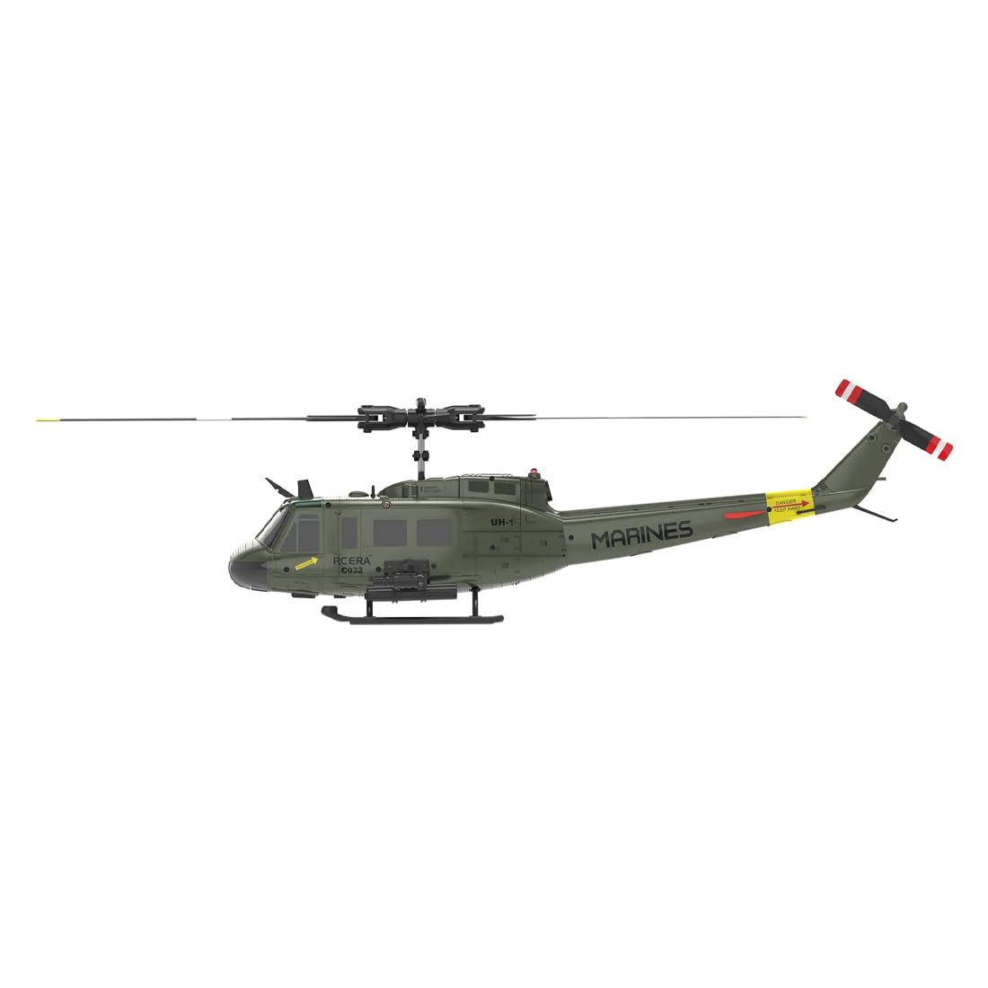 C032 UH-1 Huey RC helikopter dla dorosłych, skala 1/48, 2,4 G, 6-kanałowy, bezszczotkowy, bezszczotkowy, model helikoptera z utrzymaniem wysokości, przepływem optycznym i pozycjonowaniem TOF (różowy/2