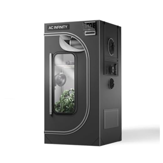 AC Infinity CLOUDLAB 422, Advance Grow Zelt 60 × 60 × 120 cm, 25 mm Stahlstangen, 2000D Mylar, laborgetestet höchste Reflexion, größtes Sichtfenster, Montageplatte für Controller, Indoor Growing