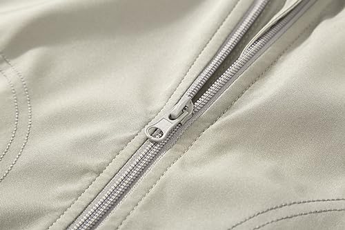 Image of TLZC Men's Fashion Bomber Jacket Lightweight Track Windbreaker Jackets Outdoor Golf Windproof Coat