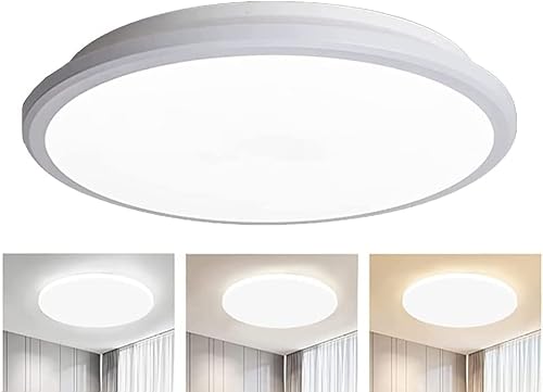 LED Flush Mount Ceiling Light Fixture -36W 3 Color Temperature Adjustable (3000K/4500K/6500K) - Not Dimmable