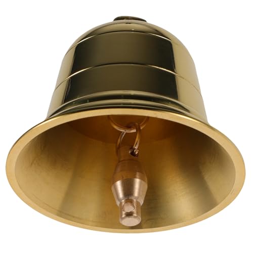 HOODANCOS Colgante de Campana de Cobre Vintage con Superficie Pulida Diseño Único y Ligero para Decoración de Ventanas Jardines y Manualidades