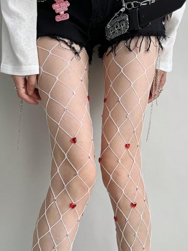 Image of SHENHE Women's Patterned Fishnet Tights High Waist Pantyhose Floral Stockings