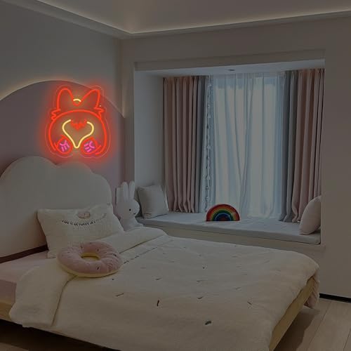 Image of Cute Corgi Neon Sign USB Powered for Wall Decor, Corgi Dog Neon Sign Dimmable LED Neon Light Sign for Bedroom Home Decor Birthday Gift for Corgi Lover