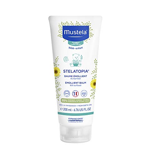 Mustela Stelatopia Bálsamo Emoliente 200ml - Hidratante Infantil sem fragrância para Peles Atópicas