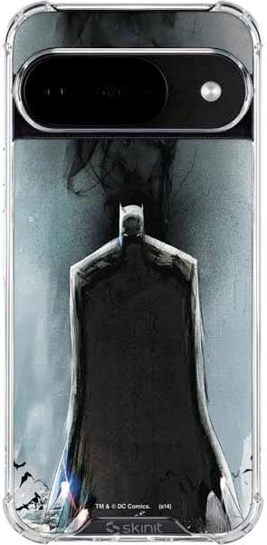 Skinit Clear Phone Case Compatible with Google Pixel 10 - Officially Licensed DC Comics Batman Black Mirror Cover #1 Design