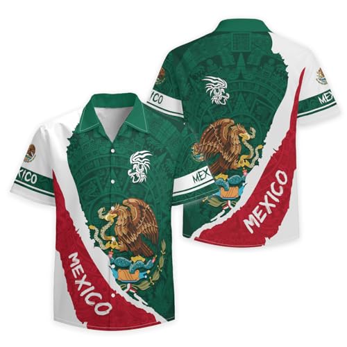 Men's Hawaiian Shirt Button Down Short Sleeve Casual Beachwear Novelty Print Shirt4