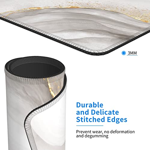 Mouse Pad, Mousepad For Laptop With Marble Design Square Mouse Mat For Desk Decor Non-Slip Rubber Base Medium Mousepads For Women Office Staff #TOP3