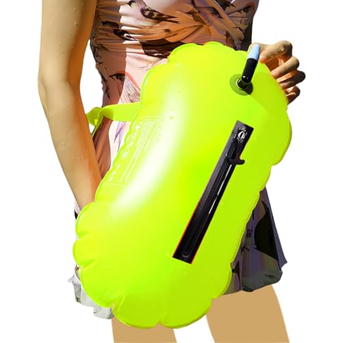 Bouée de natation étanche 20L avec flotteur de course et pochette téléphone pour nageur