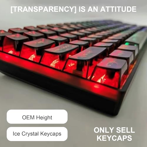 Teclas transparentes de patrón simple perfectas para programadores y gamers 4