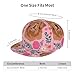 Unisex Adult Cute Golden Retriever Dog Pink Baseball Cap Snapback Dad Hat for Camping Golf Outdoor Activities, Fashionable Adjustable Snap Military Cap, One Size Fits Most