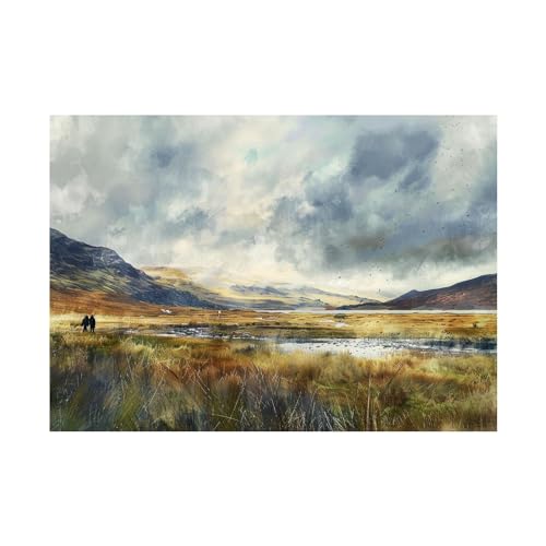 Tableau decoration 80x120cm sans cadre pour habiller un grand mur blanc