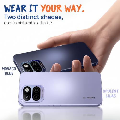 Image of Lava Bold N4 Pro 5G (Opulent Lilac, 6GB RAM, 128GB Storage) | 50MP AI Rear Camera | 6000mAh Battery with 18W Fast Charge | 500K+ Antutu | IP64 Rated |Clean Android 16 | Free Service @ Home