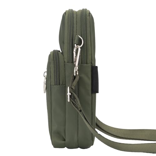 Image of JANKS Small Crossbody Bag for Women - Mini Phone Purses with Crossbody Strap and Wallet - Nylon Arm Bag