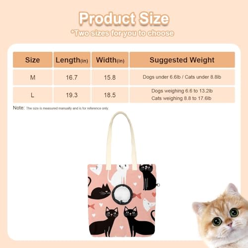 Bolsa de transporte de hombro con lona ligera para el bienestar de perros pequeños 3