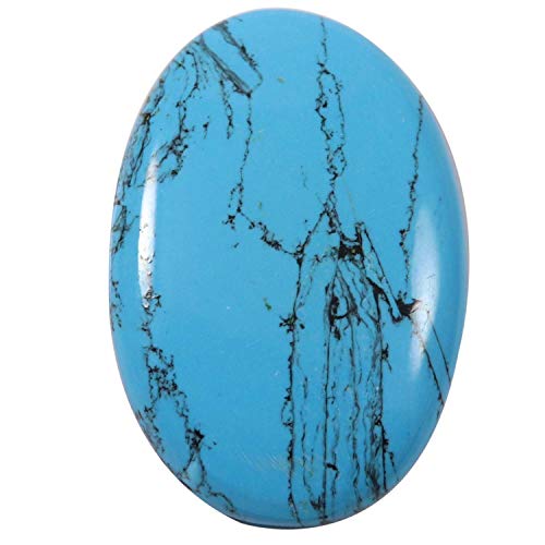 Turquoise synthétique en cabochon ovale 45,1 carats pour donner vie à vos élans créatifs Qz53