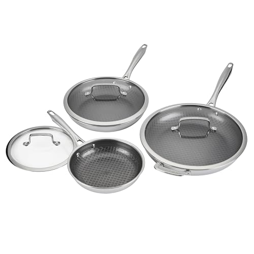 Cuisinart Skillet Set PurelySear Hybrid Tri-Ply Stainless Steel 6 Pc - image 1