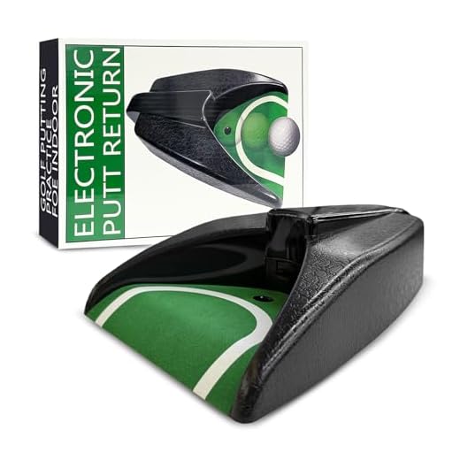 Flintronic Putting-Trainer Automatischer, Putt Return Golfball Rücklauf Übungstrainer mit Batteriebetrieb für Training zu Hause Büro Partys