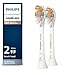 A3 Premium All-in-One, Genuine Replacement Toothbrush Heads, White, 2 Pack - Philips Sonicare HX9092/65